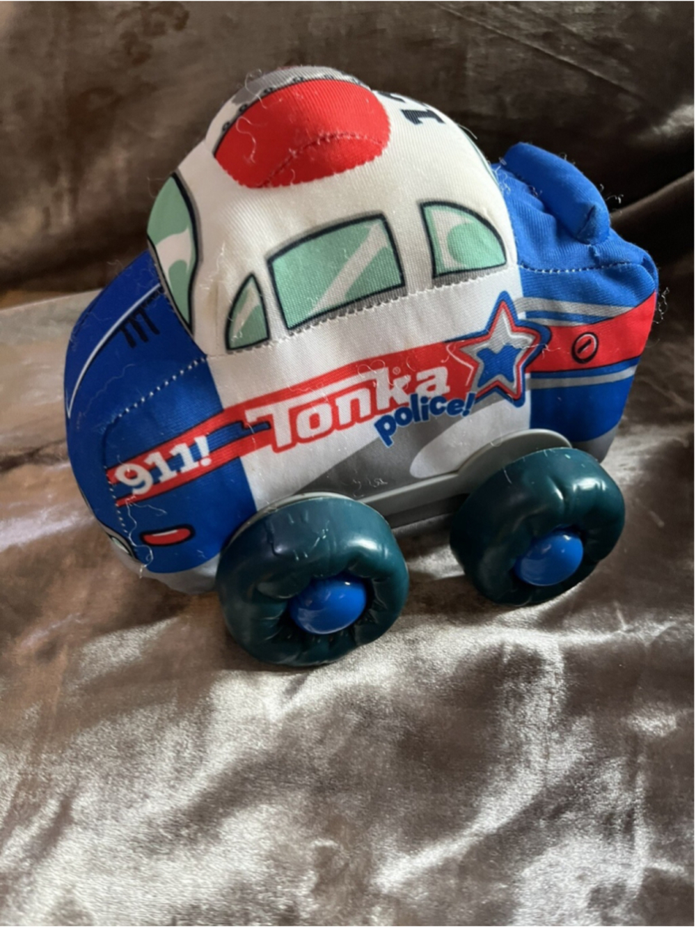 HASBRO FUNRISE TONKA POLICE Car Cop Stuffed Toddler Toy Emergency Vehicle Sounds
